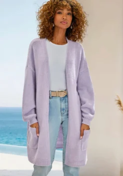 Longstrickjacke