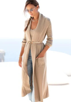 Longstrickjacke