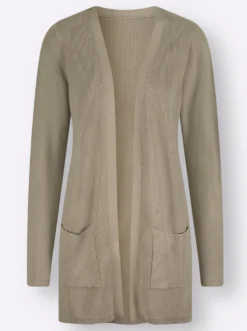 Longstrickjacke in Viskose-Qualität