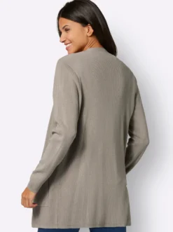 Longstrickjacke in Viskose-Qualität