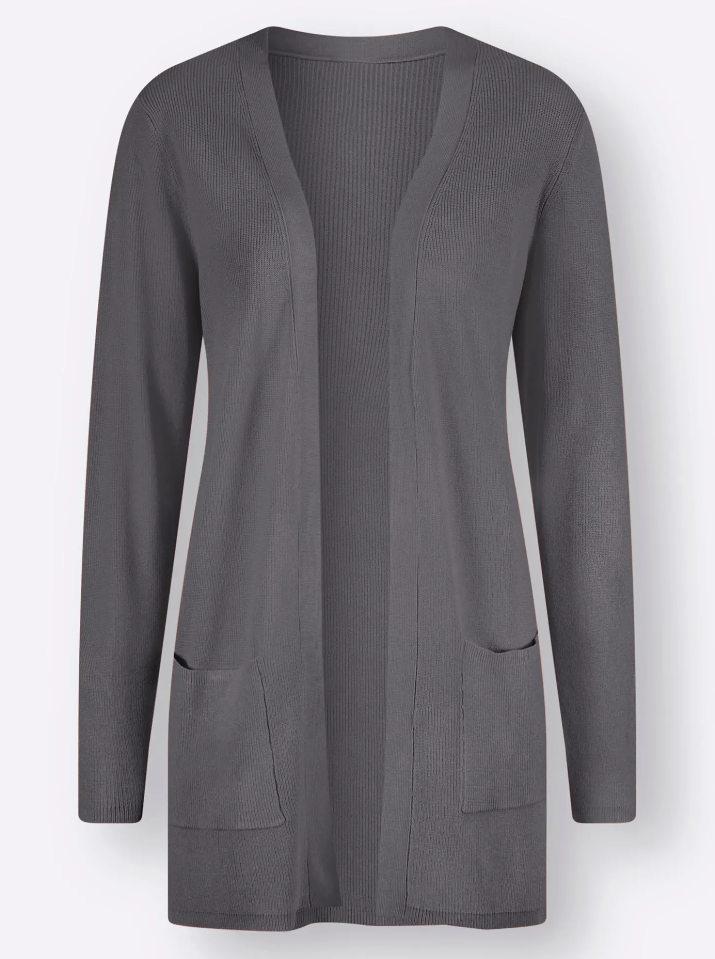 Longstrickjacke in Viskose-Qualität