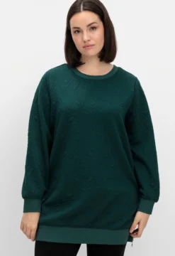 Longsweatshirt mit Stepp-Muster
