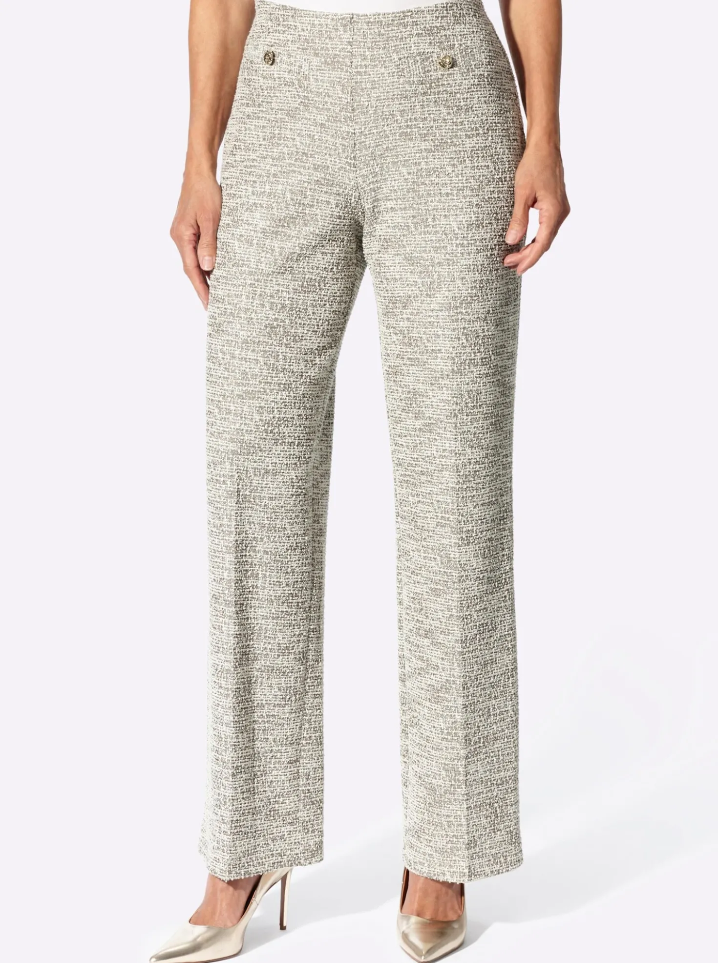 Marlene-Hose in Bouclé-Qualität