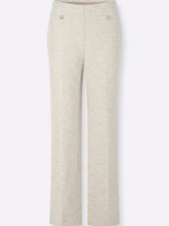 Marlene-Hose in Bouclé-Qualität