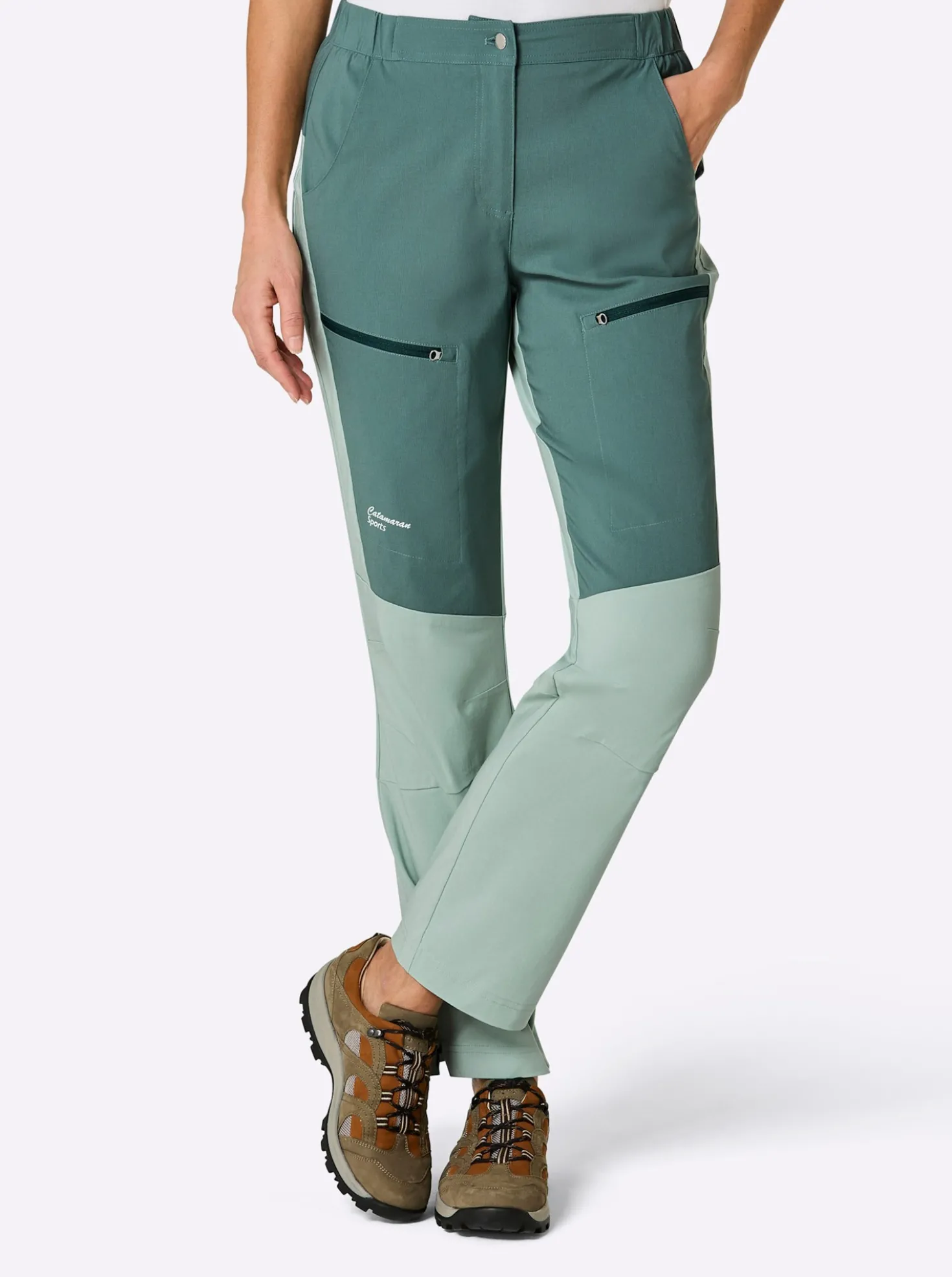 Outdoorhose mit Reißverschluss am Saum