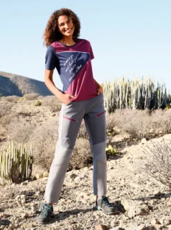 Outdoorhose mit Reißverschluss am Saum