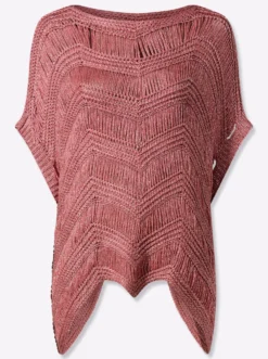 Oversize-Pullover mit Glanzgarn