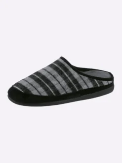 Pantoffel in Textil-Qualität, kariert