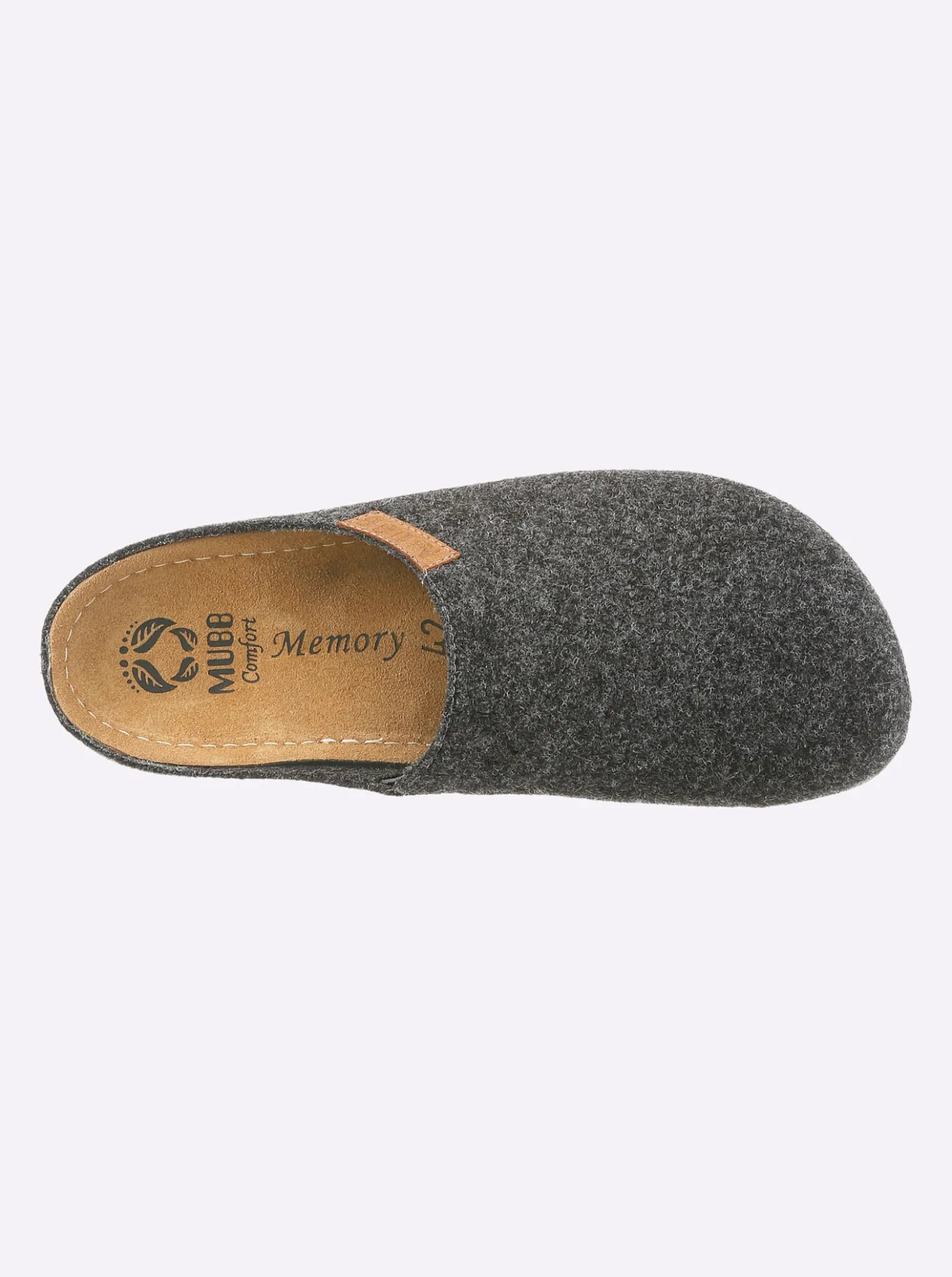 Pantoffel mit Memory-Fußbett