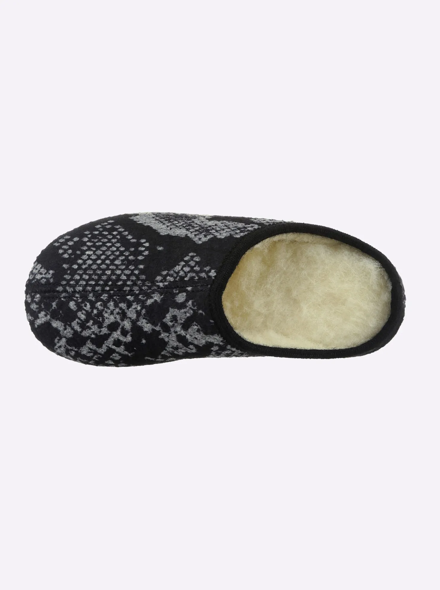 Pantoffel mit Reptil-Muster, wärmend