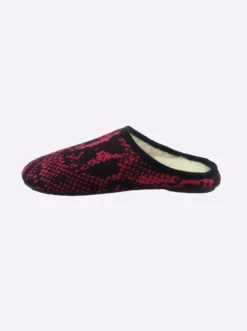 Pantoffel mit Reptil-Muster, wärmend