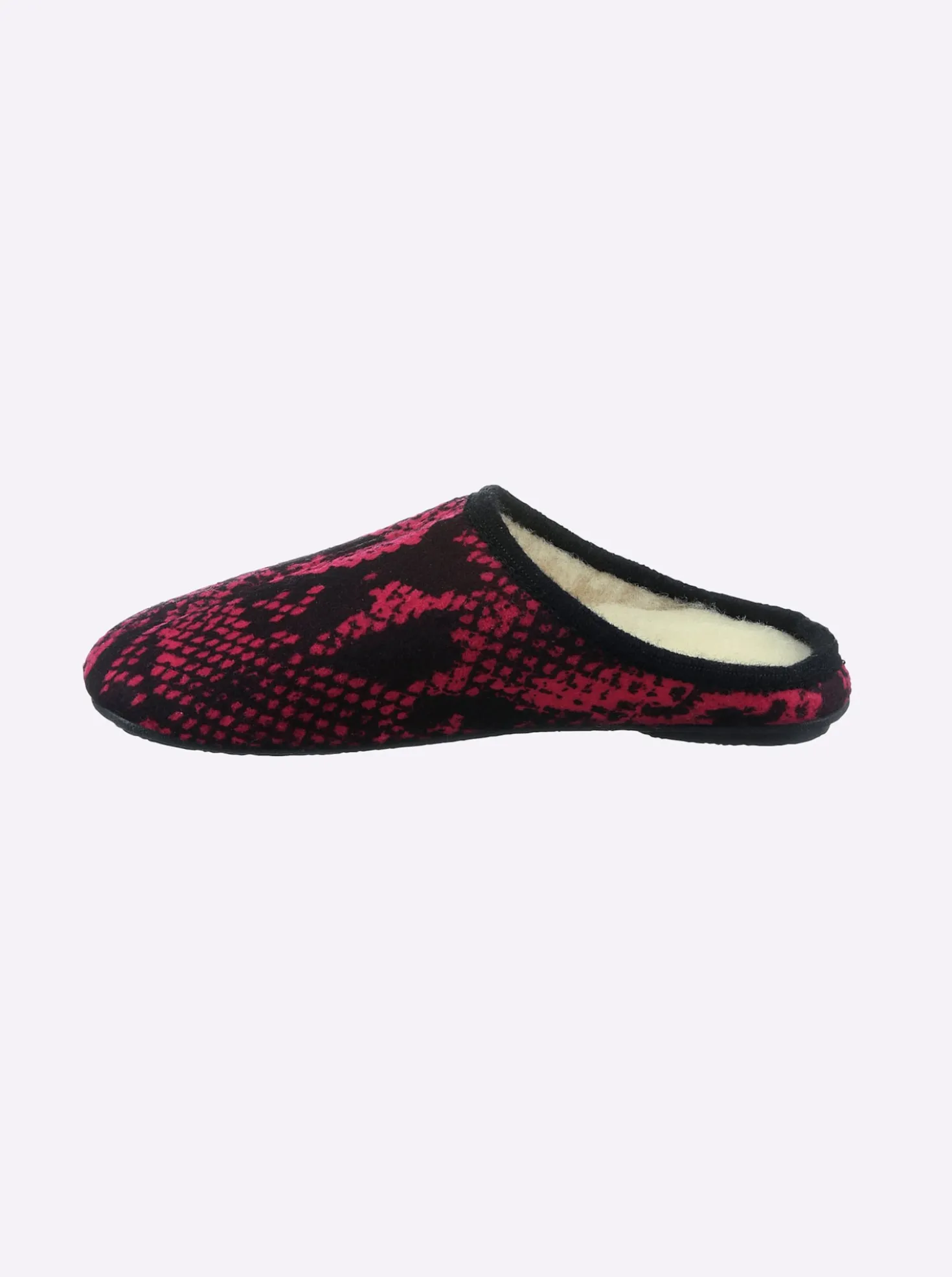 Pantoffel mit Reptil-Muster, wärmend