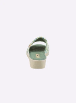 Pantolette mit floralem Druck