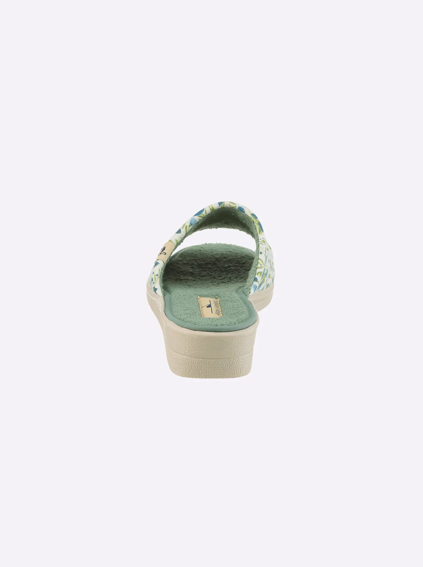 Pantolette mit floralem Druck