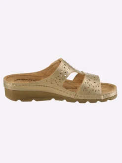 Pantolette mit Glitzersteinchen