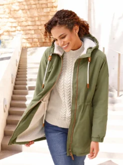 Parka mit Tunnelzug auf Höhe der Taille