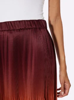 Plisseerock in Matt-Satin