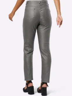 5-Pocket-Hose in Leder-Optik
