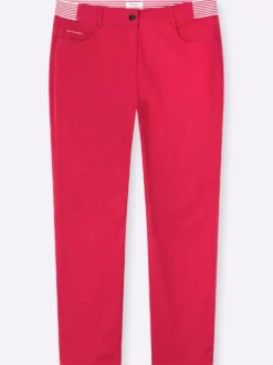5-Pocket-Hose mit gestreiften Dehnbund-Einsätzen