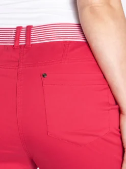 5-Pocket-Hose mit gestreiften Dehnbund-Einsätzen