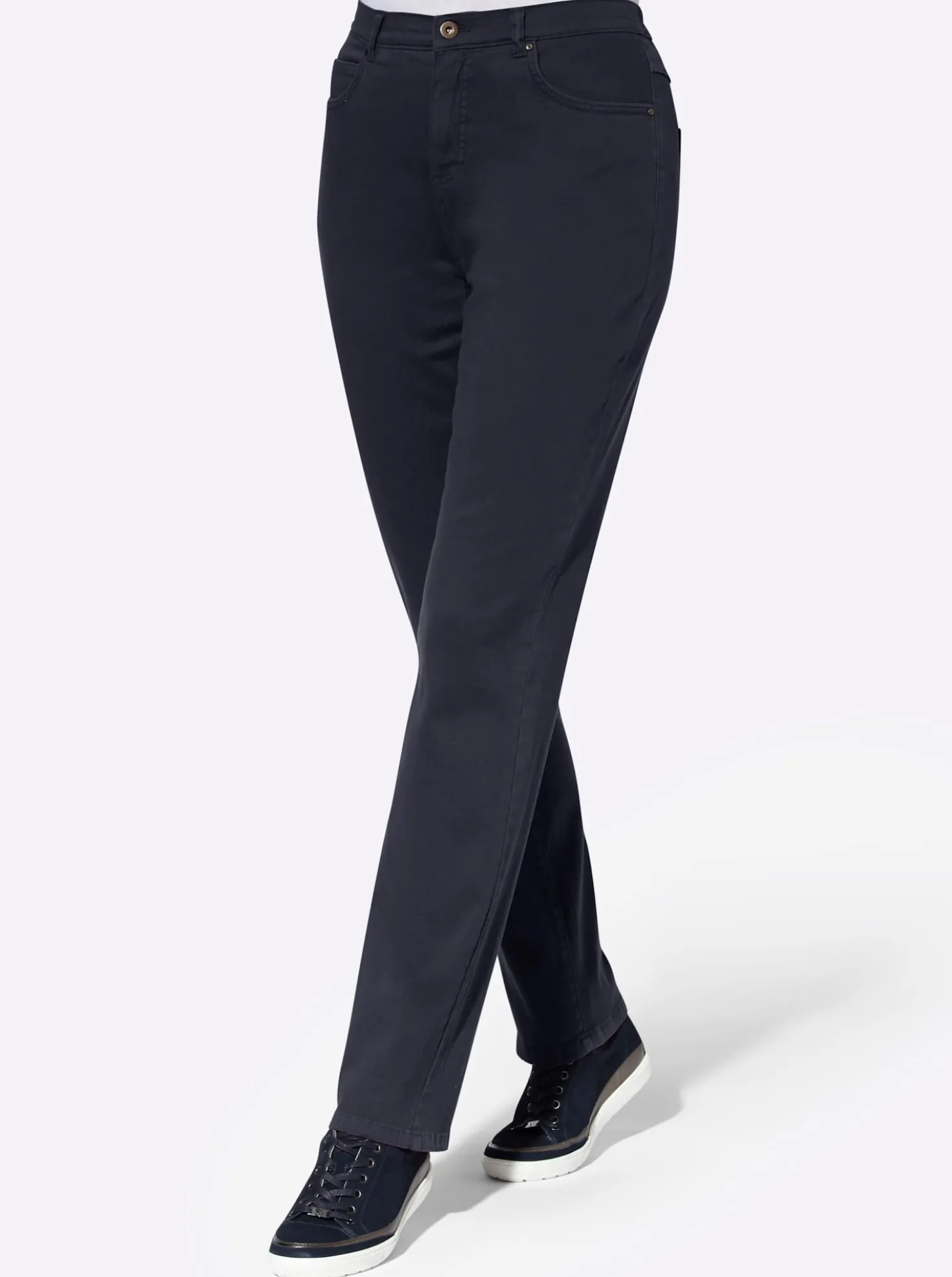 5-Pocket-Hose mit seitlichem Dehnbund