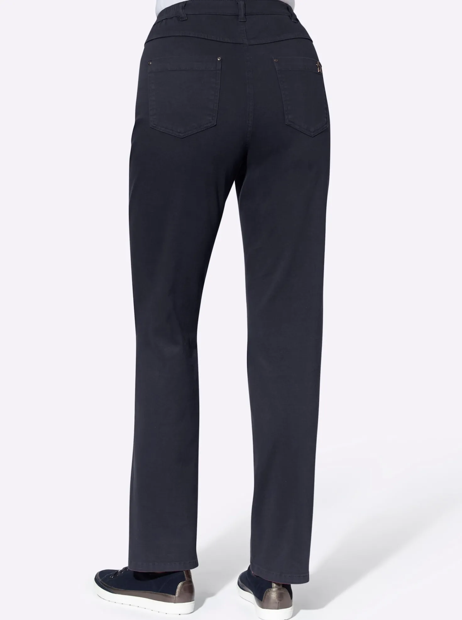 5-Pocket-Hose mit seitlichem Dehnbund