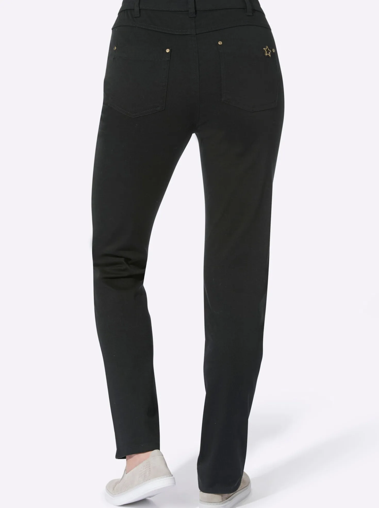 5-Pocket-Hose mit seitlichem Dehnbund
