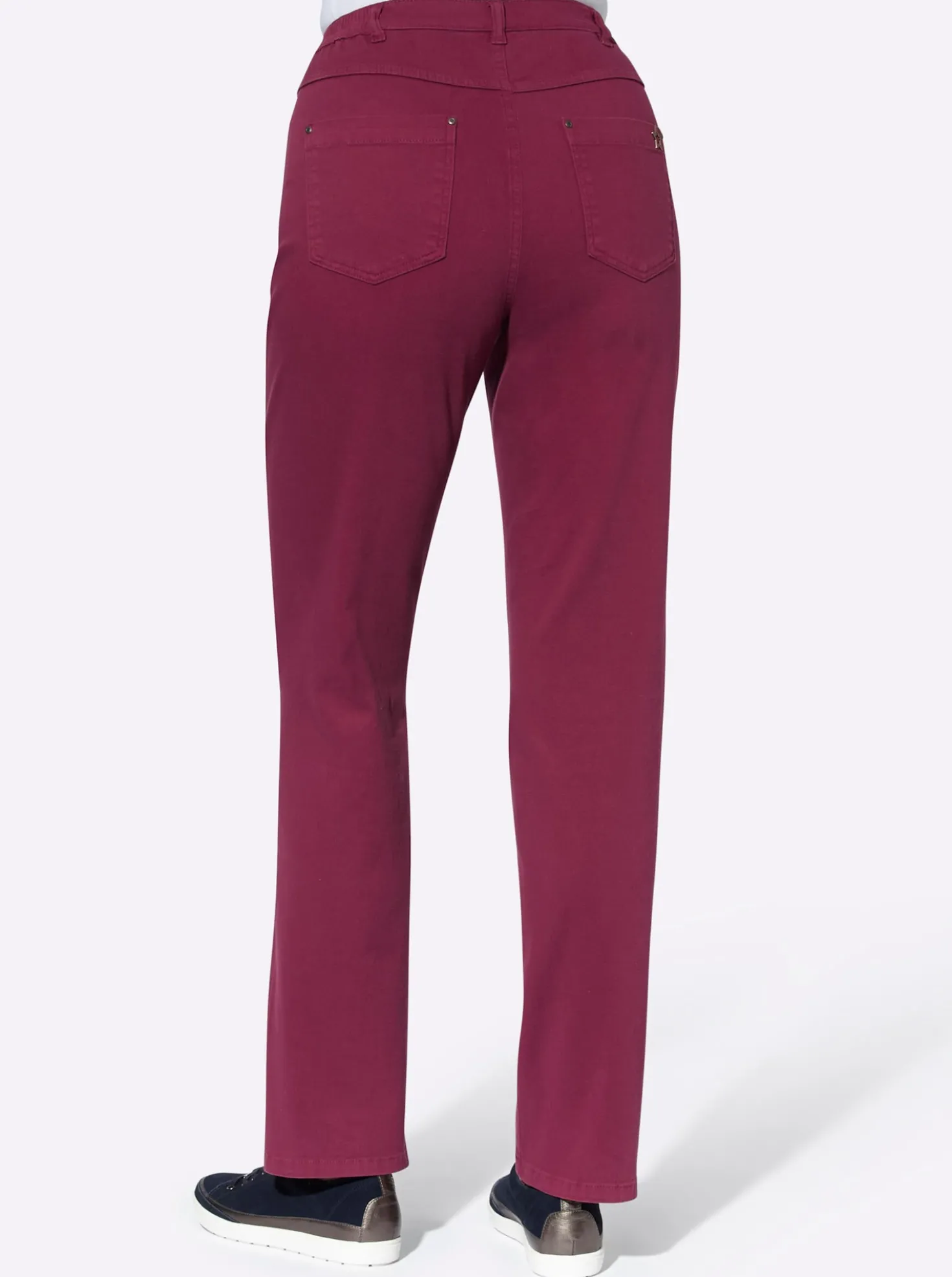 5-Pocket-Hose mit seitlichem Dehnbund