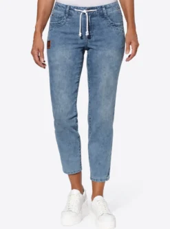 5-Pocket-Jeans in knöchellanger Schnittform