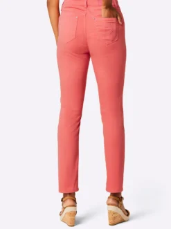 5-Pocket-Jeans in weichem Materialmix mit Lyocell