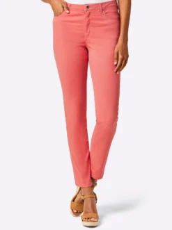 5-Pocket-Jeans in weichem Materialmix mit Lyocell