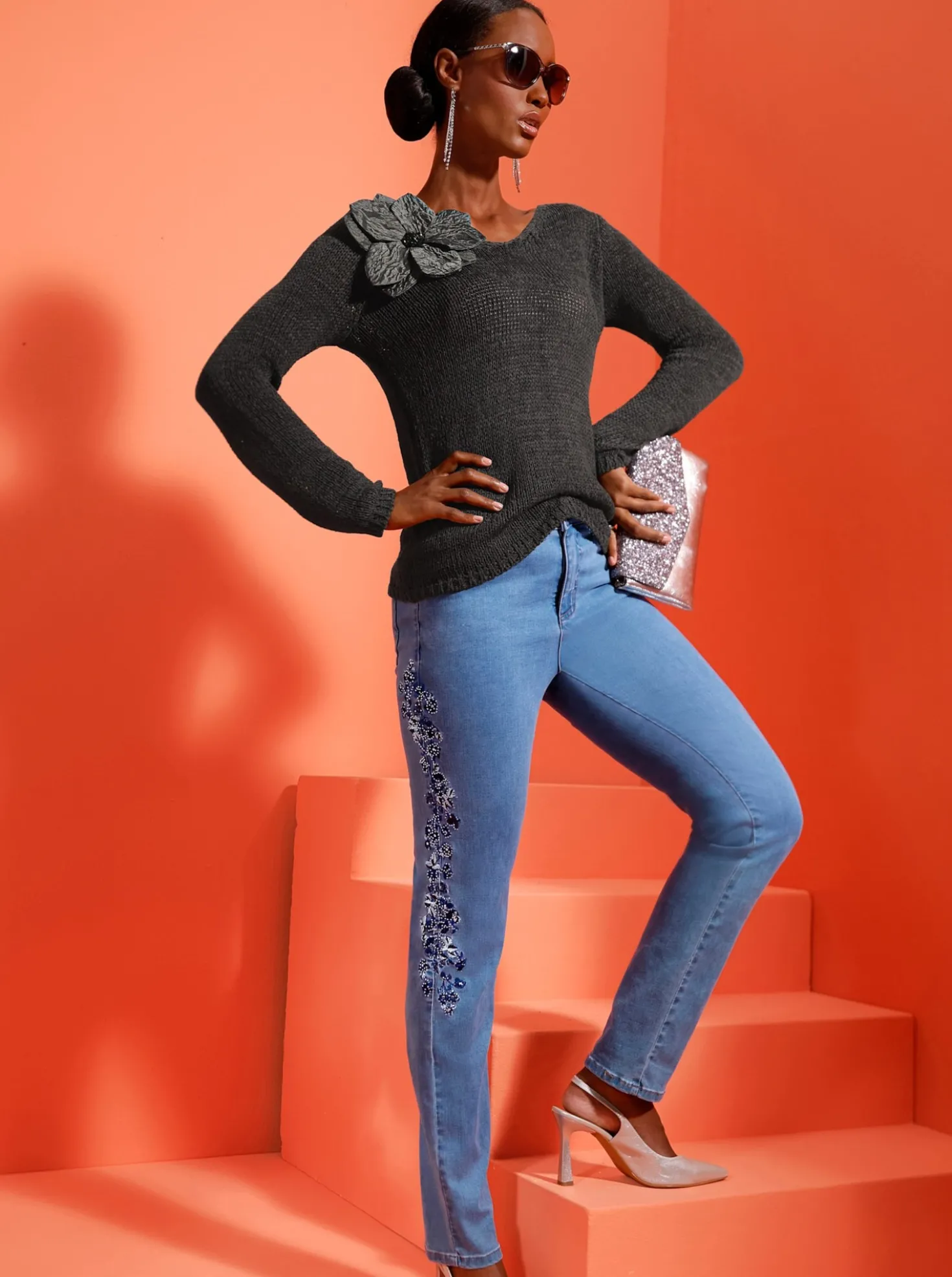5-Pocket-Jeans mit Baumwolle