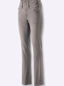5-Pocket-Jeans mit dezent ausgestelltem Bein