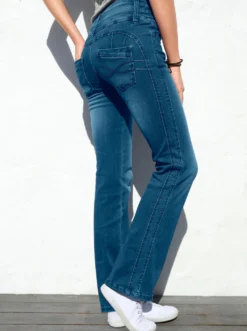 5-Pocket-Jeans mit dezent ausgestelltem Bein
