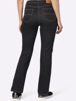 5-Pocket-Jeans mit Flechtverzierung an den Seiten