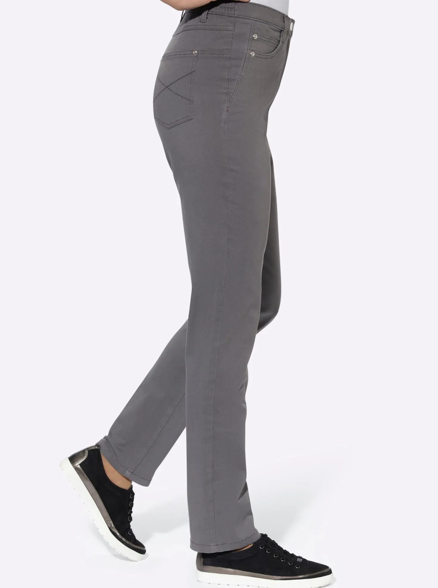 5-Pocket-Jeans mit seitlichem Dehnbund