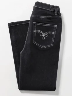 5-Pocket-Jeans mit Stickerei-Motiv