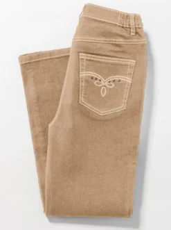 5-Pocket-Jeans mit Stickerei-Motiv
