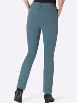 5-Pocket-Jeans mit Stickerei-Motiv