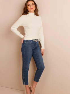 5-Pocket-Jeans mit Strass-Applikation