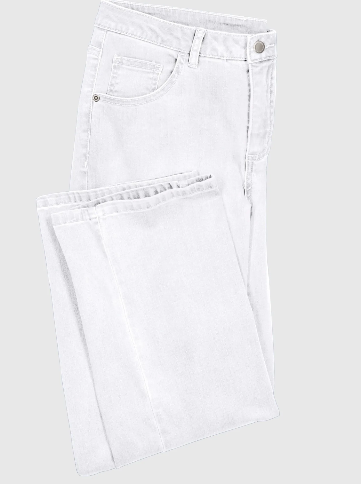 5-Pocket-Jeans mit weitem Bein
