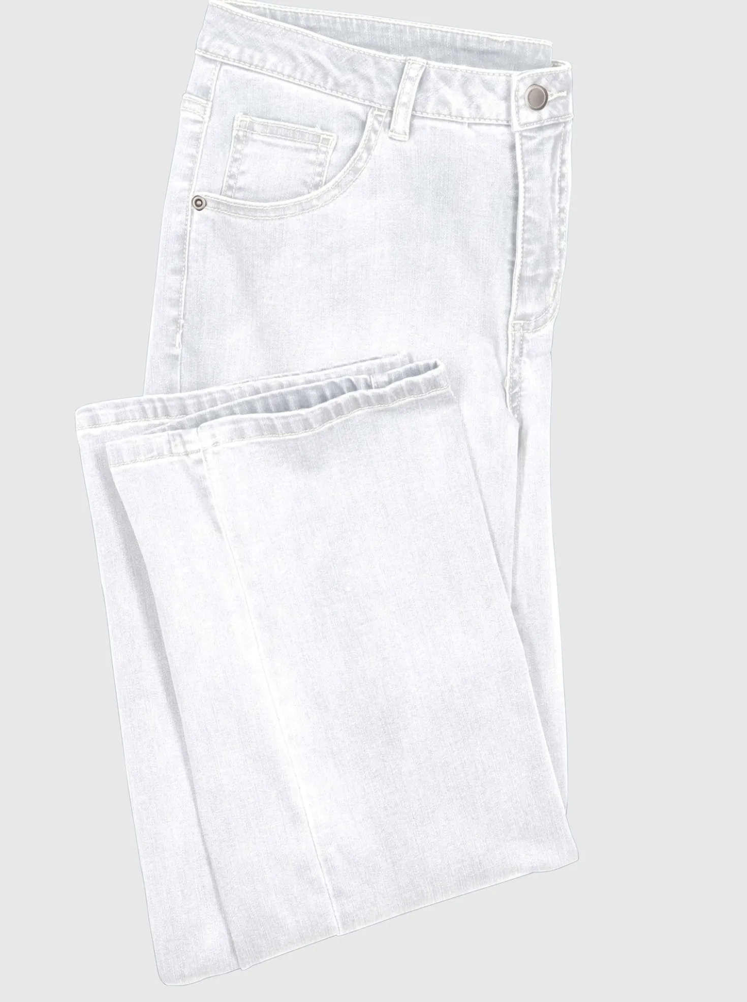 5-Pocket-Jeans mit weitem Bein