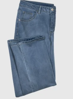 5-Pocket-Jeans mit weitem Bein