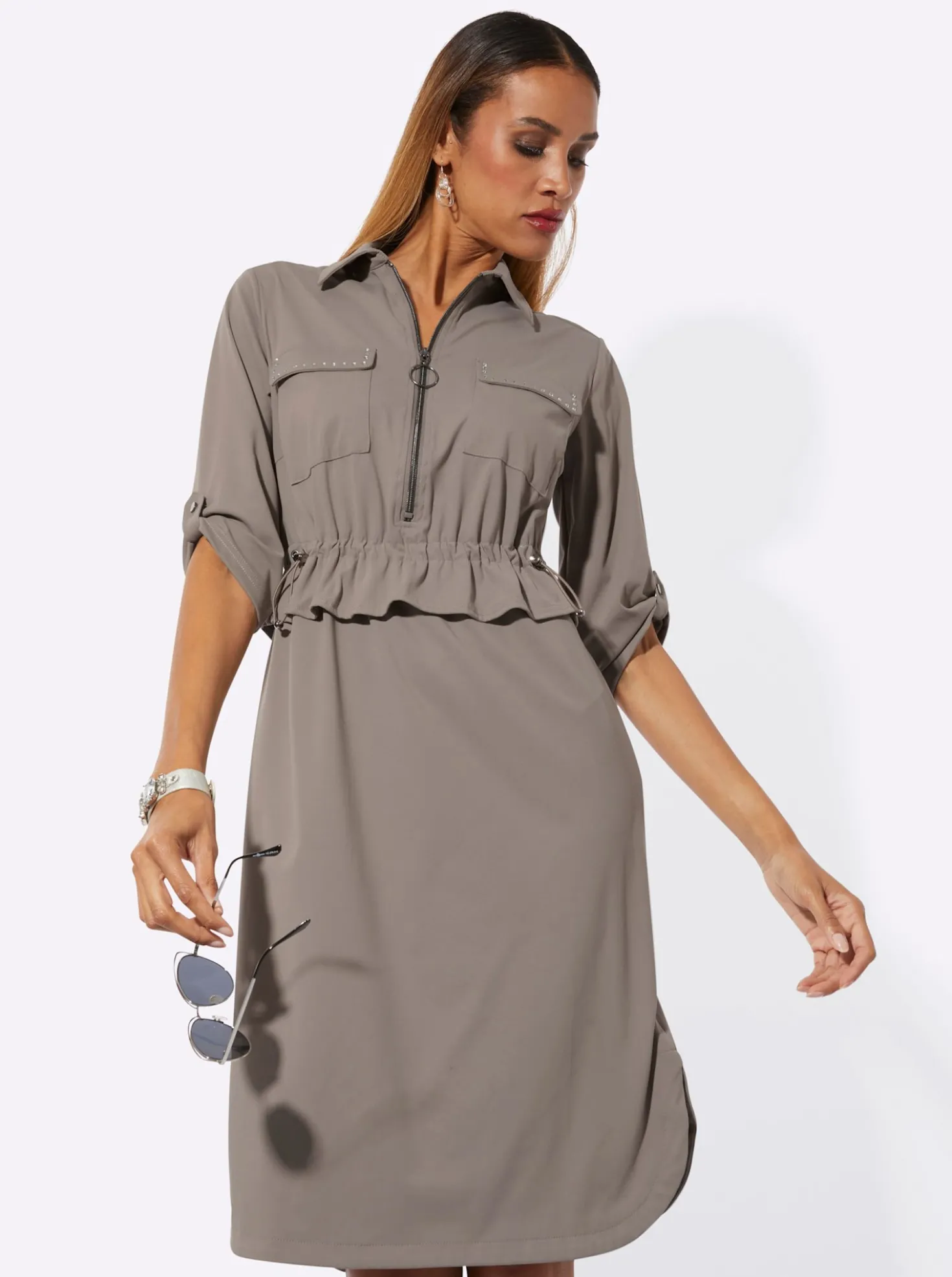Polokleid in lässiger Form