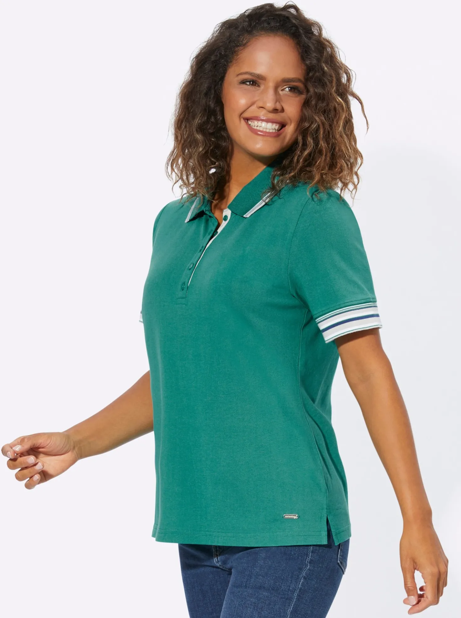 Poloshirt in Pikee-Qualität