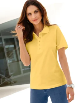 Poloshirt mit Seitenschlitzen
