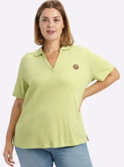 Poloshirt mit V-Ausschnitt