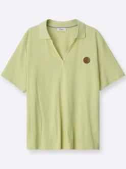 Poloshirt mit V-Ausschnitt