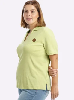 Poloshirt mit V-Ausschnitt