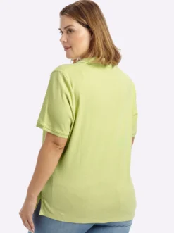 Poloshirt mit V-Ausschnitt
